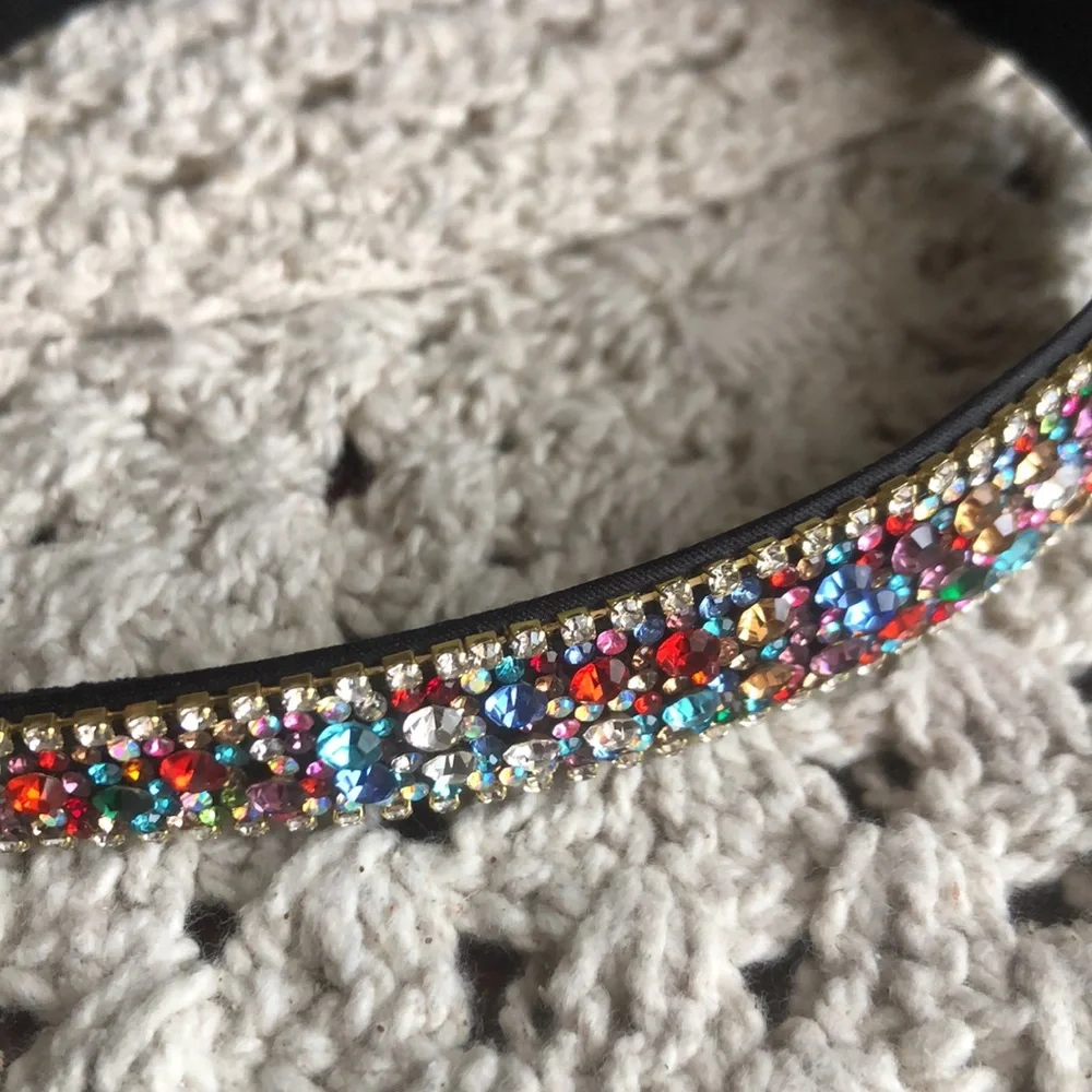 Sincerly Jules Multicolor Crystal Headband - Embellished Women's Hair Accessory